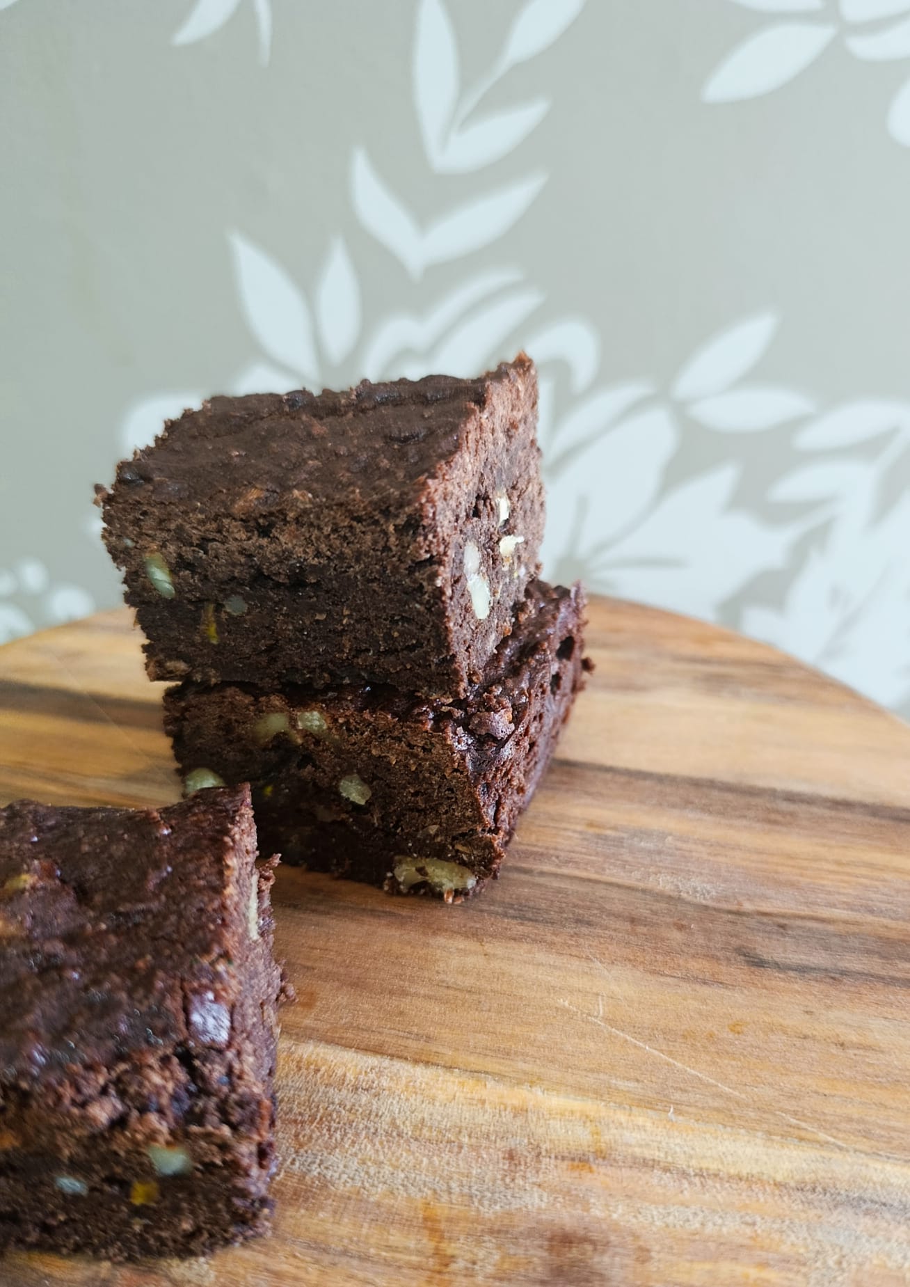 Brownies de cacau com noz