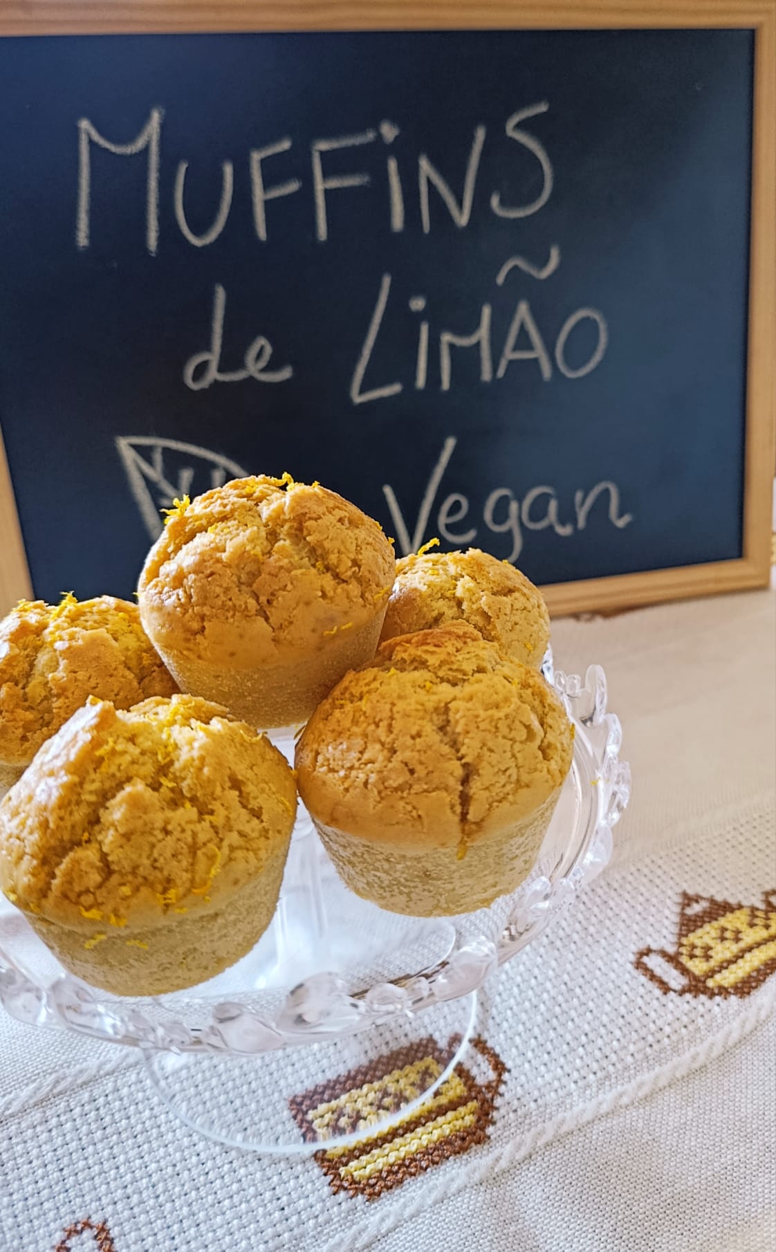 Muffins vegan de limão