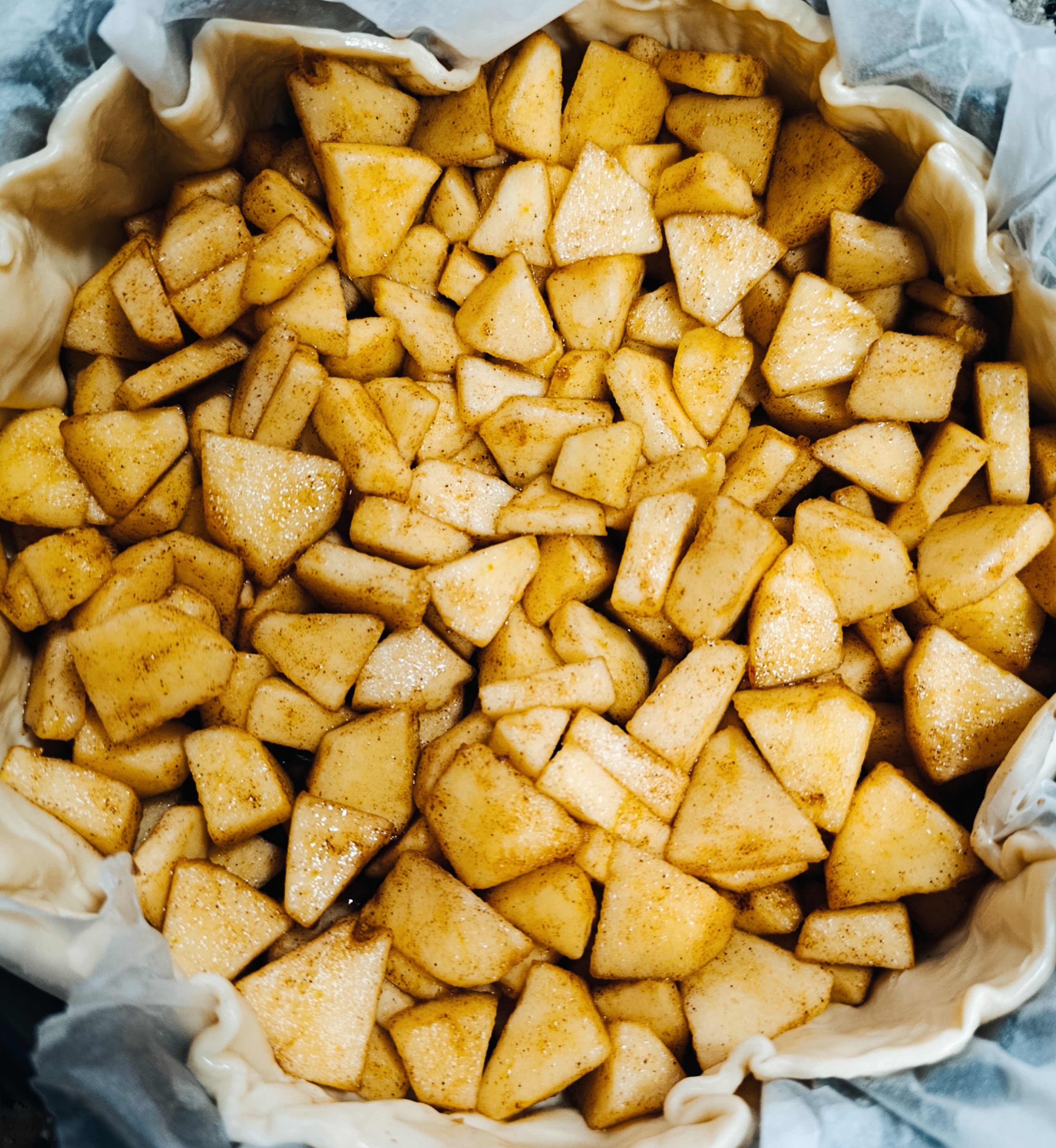Tarte crumble de maçã