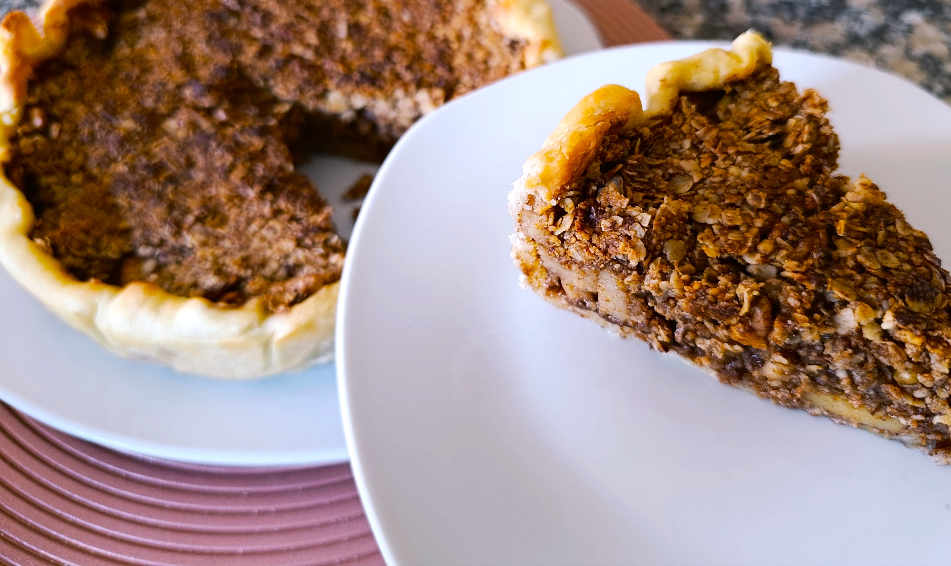 Tarte crumble de maçã